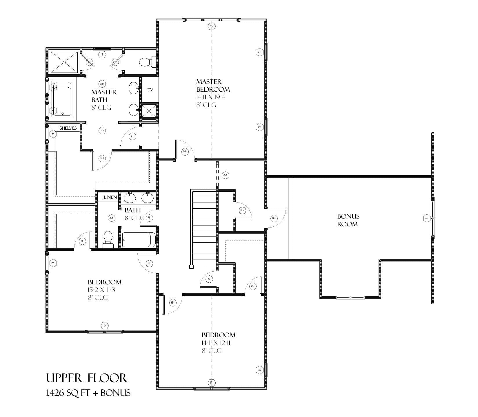 Lenox - Home Design and Floor Plan - SketchPad House Plans