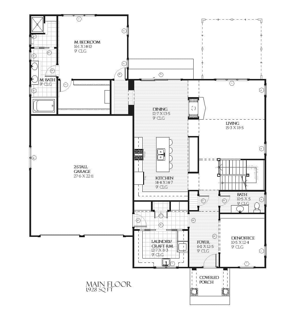 Mackinaw - Home Design and Floor Plan - SketchPad House Plans