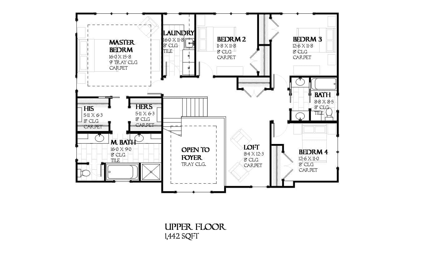 Madison - Home Design and Floor Plan - SketchPad House Plans