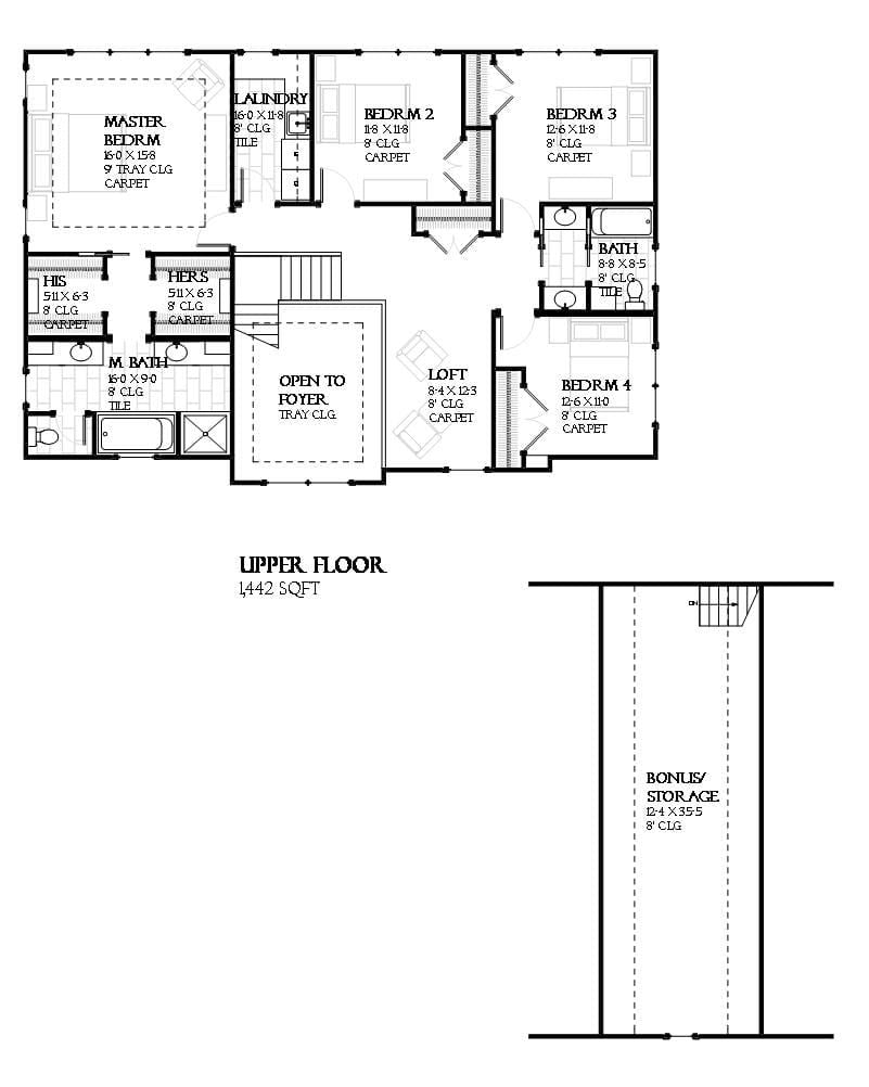 Madison - Home Design and Floor Plan - SketchPad House Plans