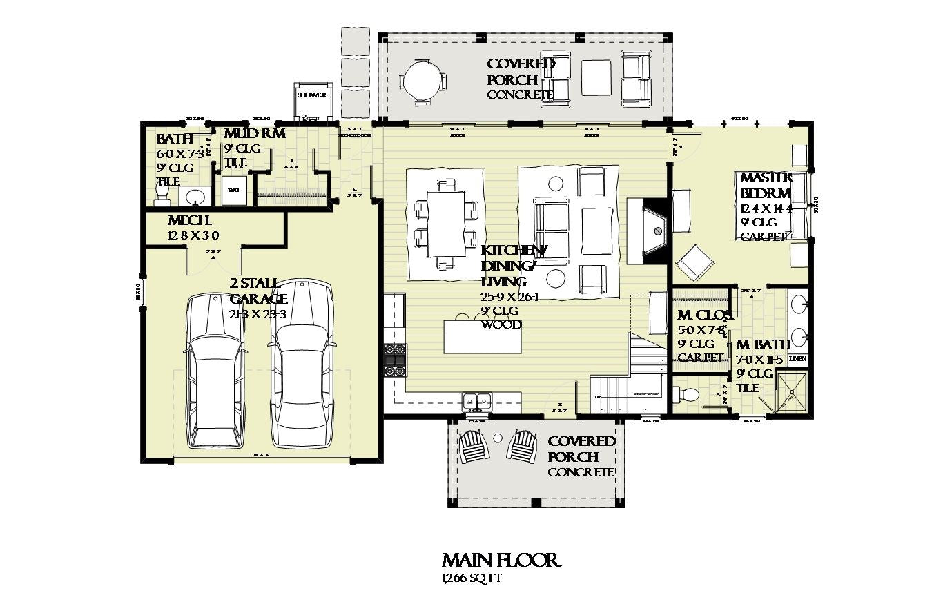 Tall Cedar - Home Design and Floor Plan - SketchPad House Plans