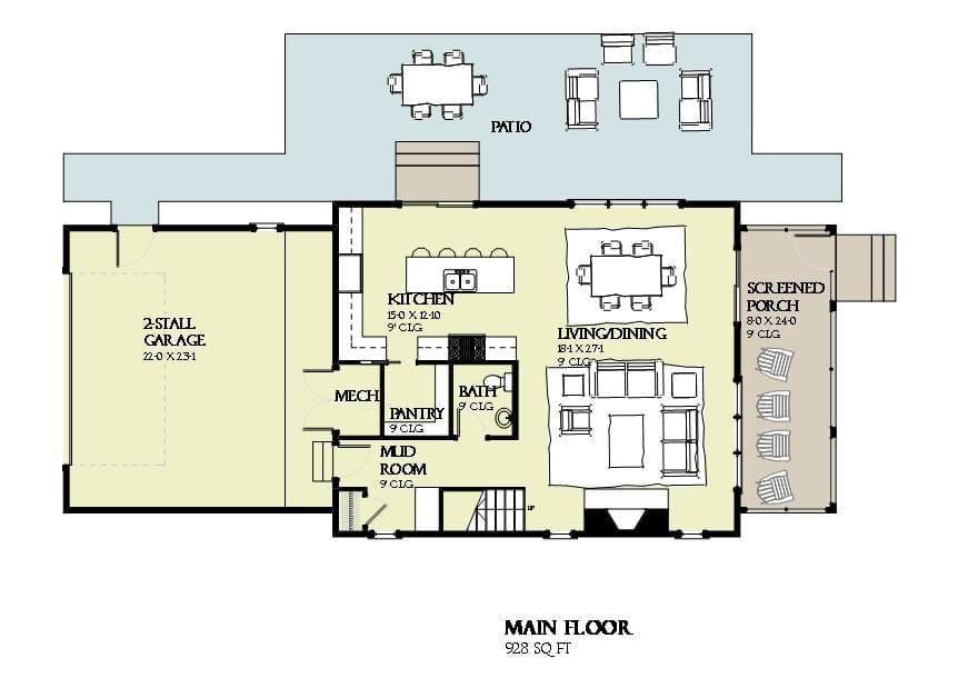 Montego - Home Design and Floor Plan - SketchPad House Plans