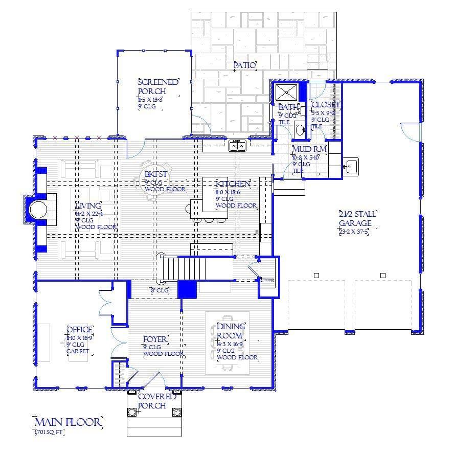 Newport - Home Design and Floor Plan - SketchPad House Plans