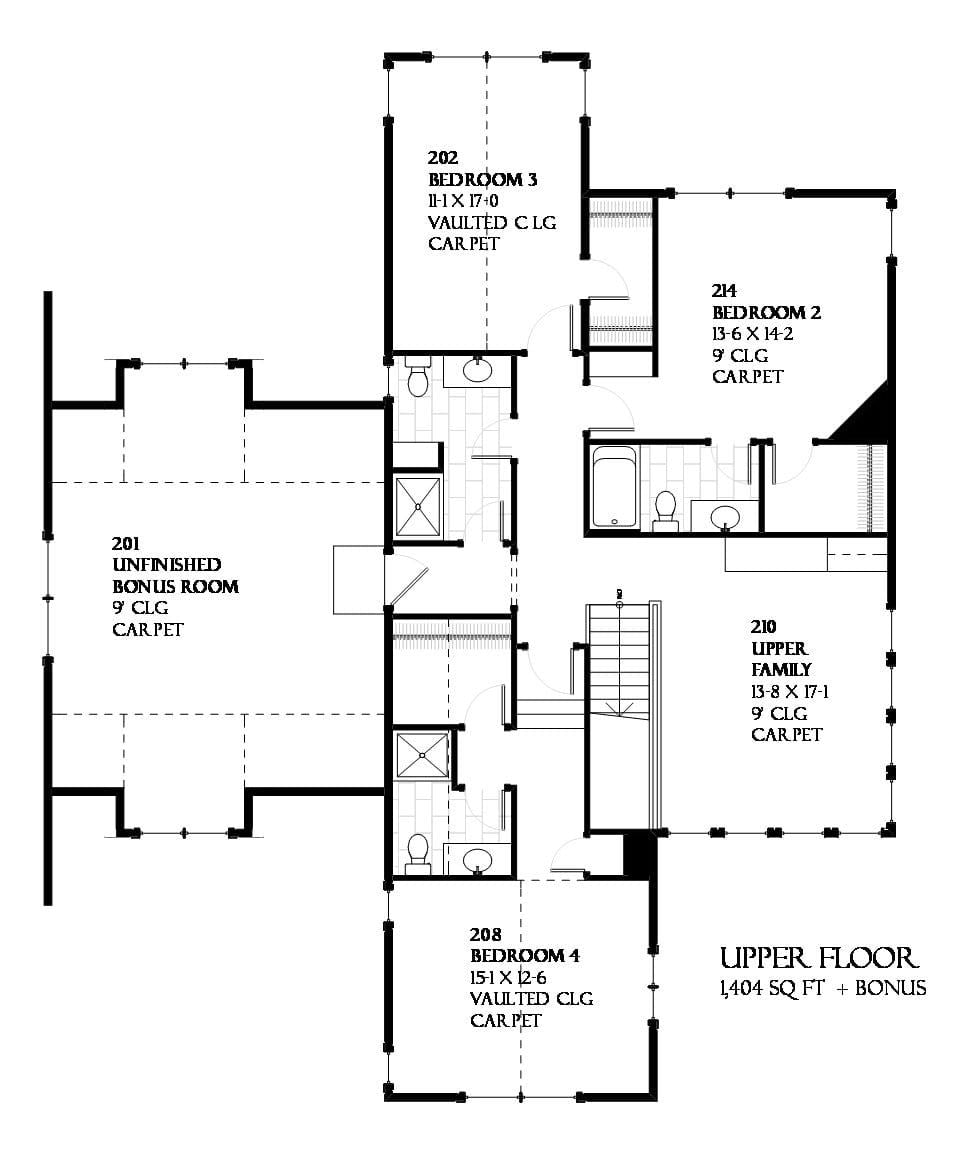 Northbridge - Home Design and Floor Plan - SketchPad House Plans