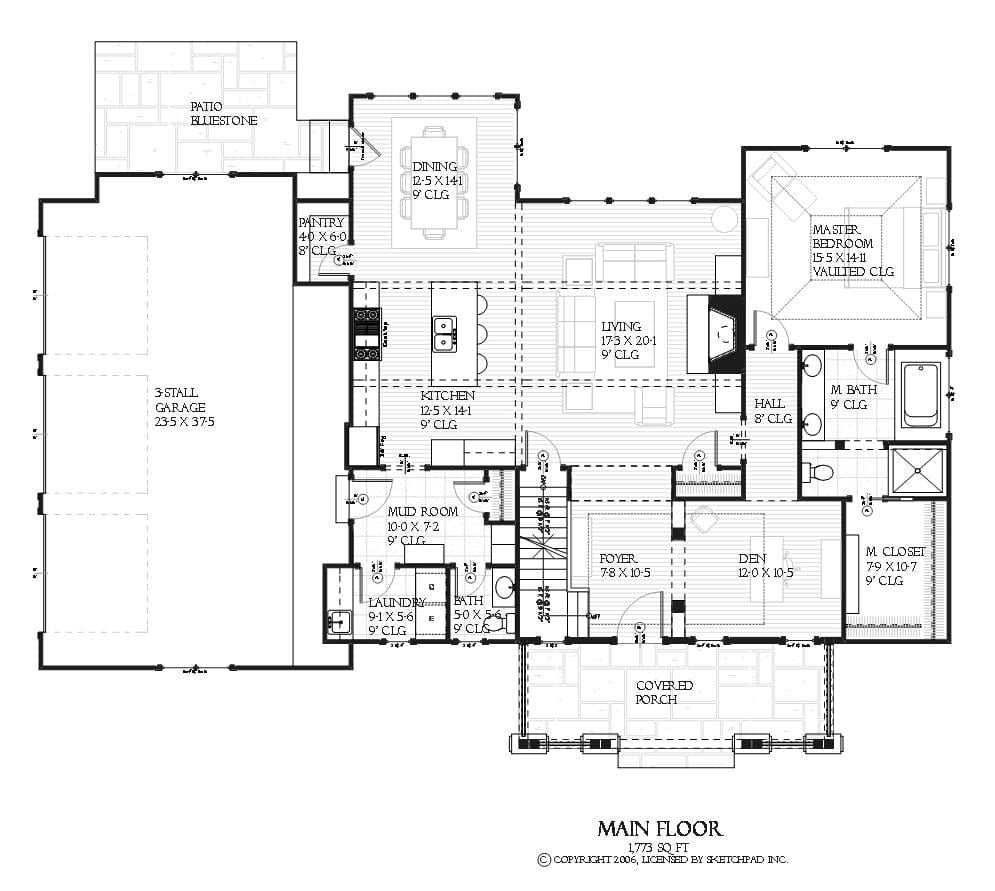 North Lake - Home Design and Floor Plan - SketchPad House Plans