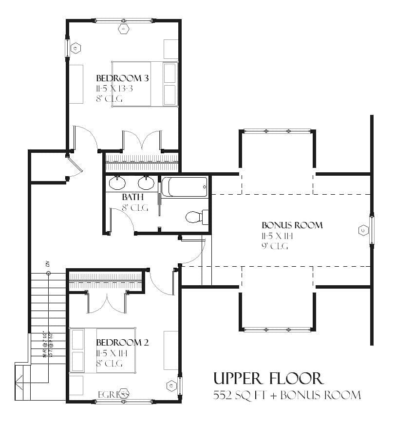 Northstar - Home Design and Floor Plan - SketchPad House Plans