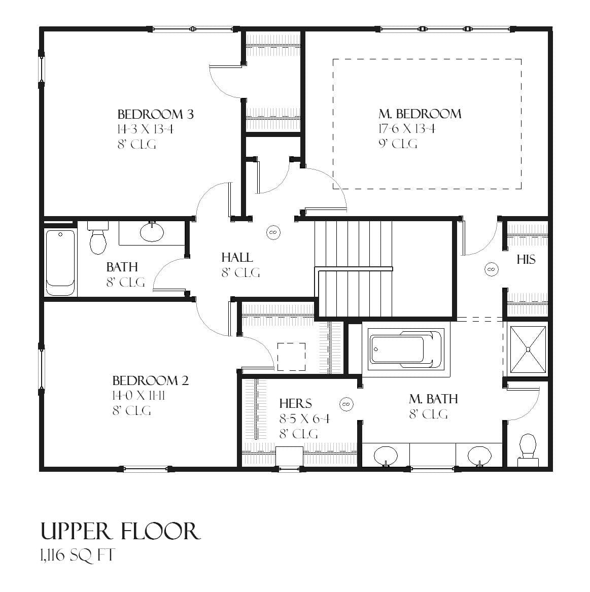 Paxton - Home Design and Floor Plan - SketchPad House Plans