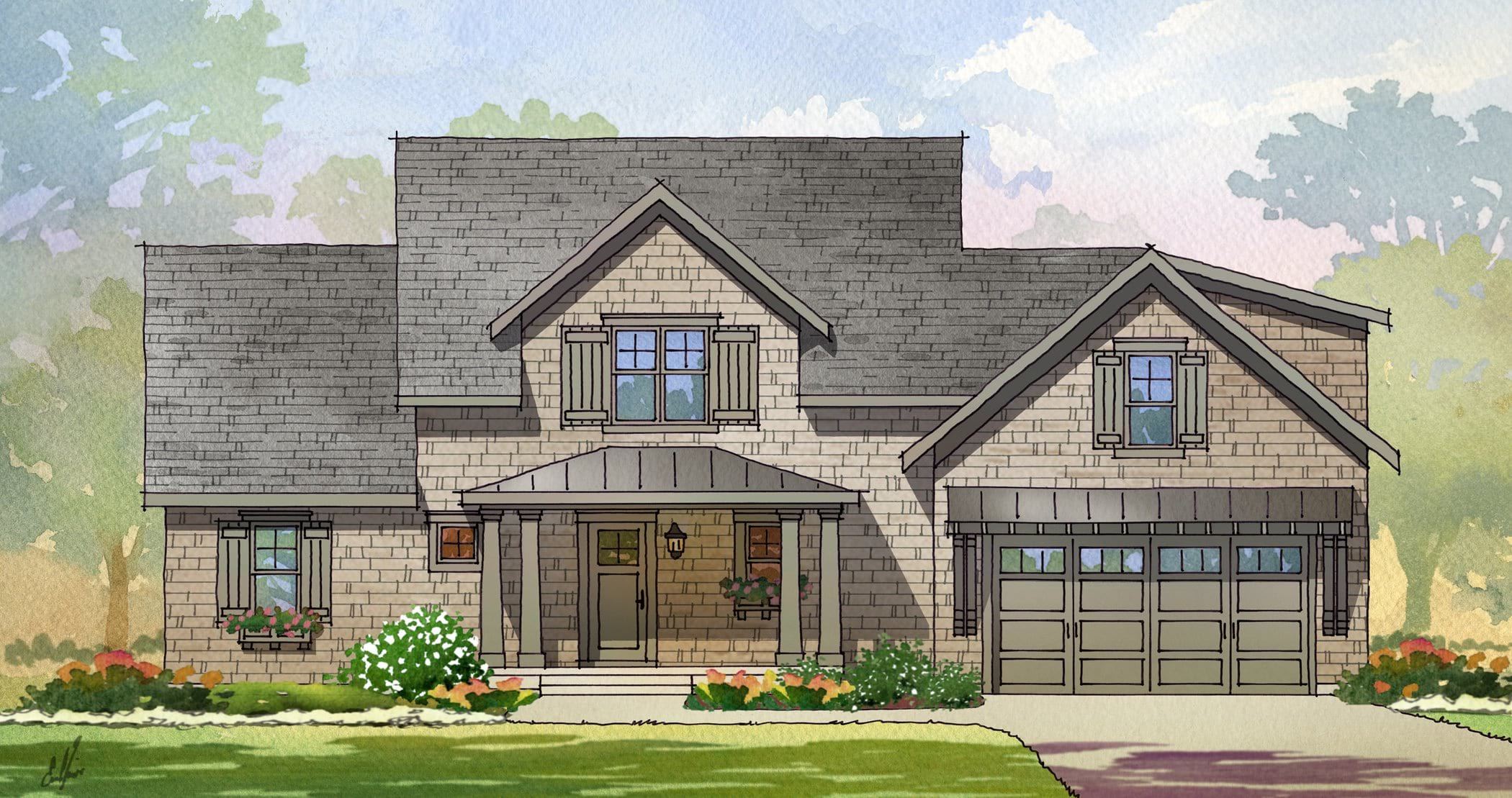 Penwood - Home Design and Floor Plan - SketchPad House Plans