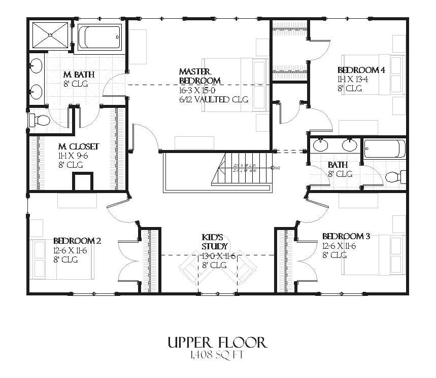 Plymouth - Home Design and Floor Plan - SketchPad House Plans