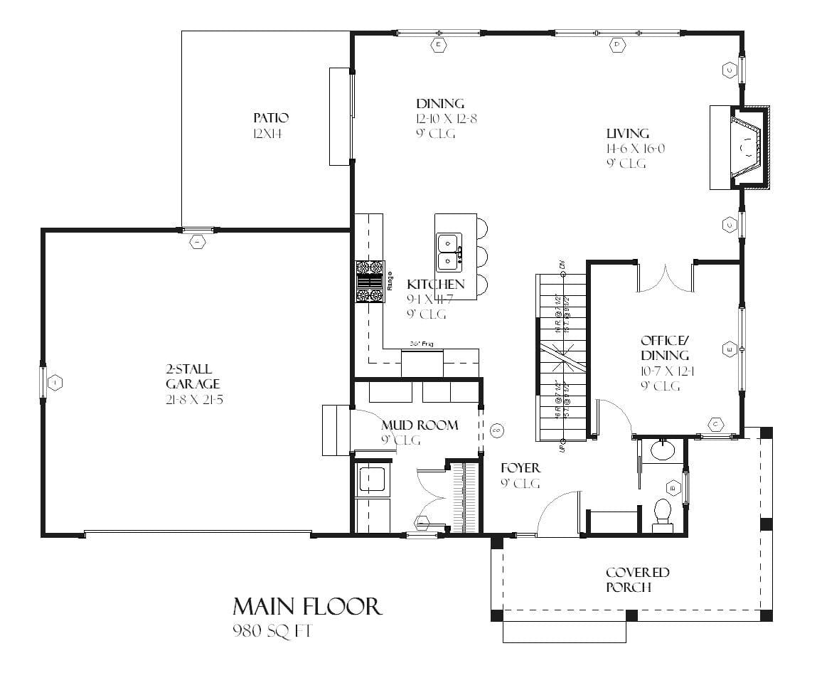 Quincy - Home Design and Floor Plan - SketchPad House Plans