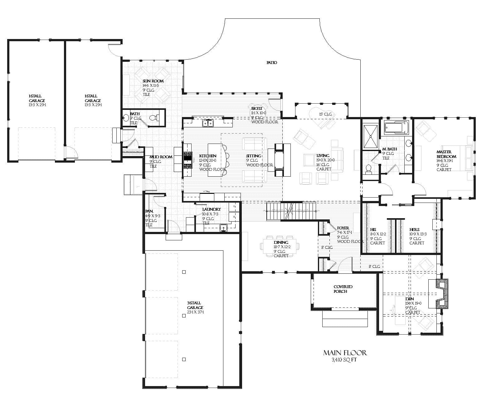Raven - Home Design and Floor Plan - SketchPad House Plans