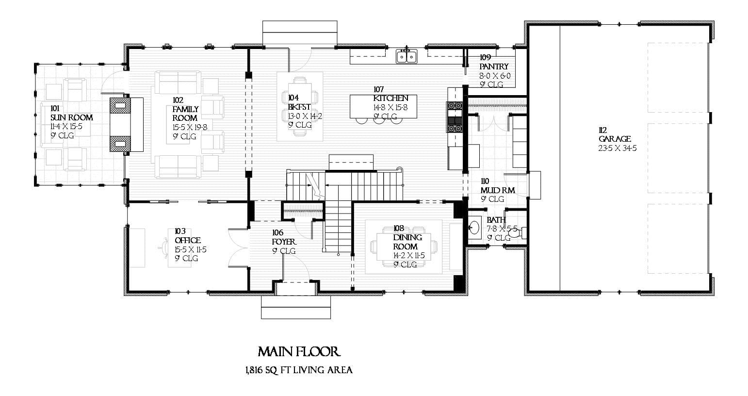 San Lu Rae - Home Design and Floor Plan - SketchPad House Plans