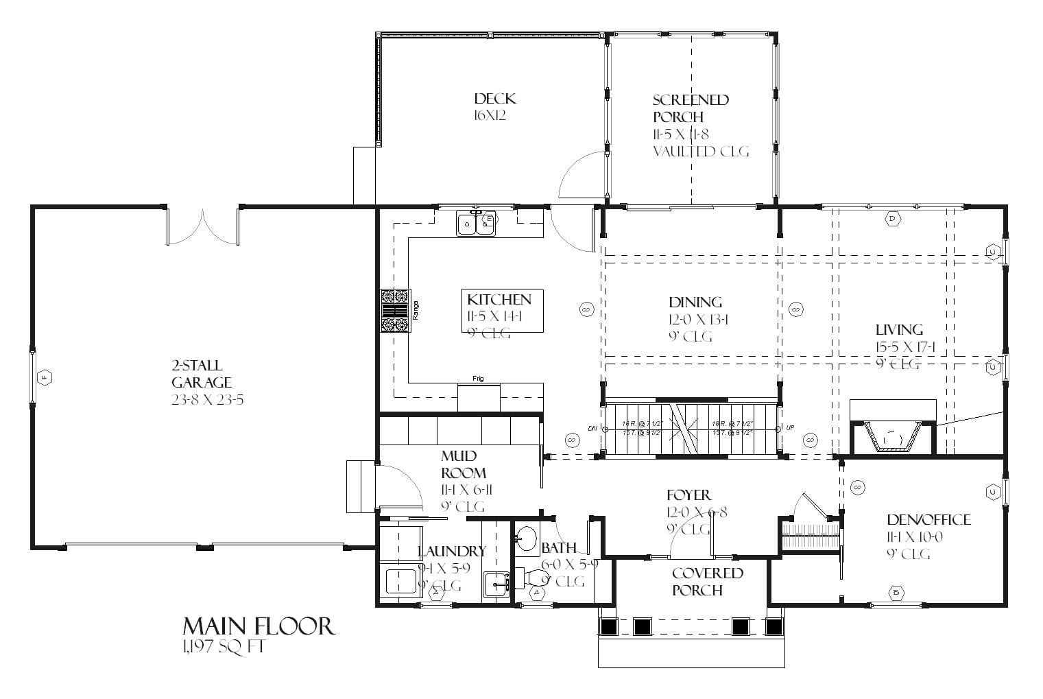 Sandusky - Home Design and Floor Plan - SketchPad House Plans