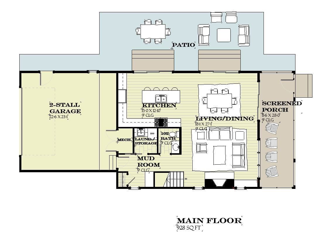 Savannah - Home Design and Floor Plan - SketchPad House Plans