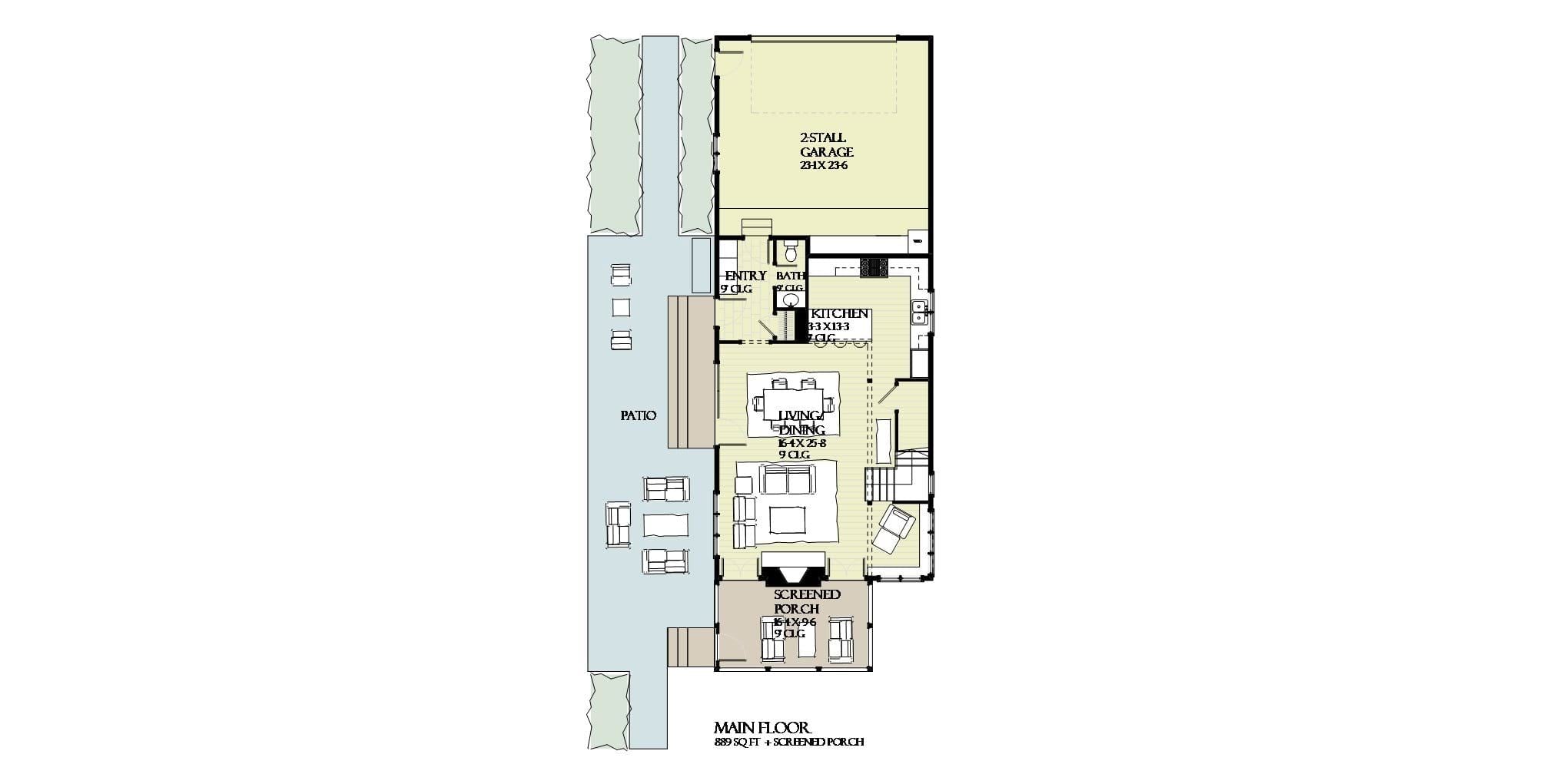 Tidepool - Home Design and Floor Plan - SketchPad House Plans