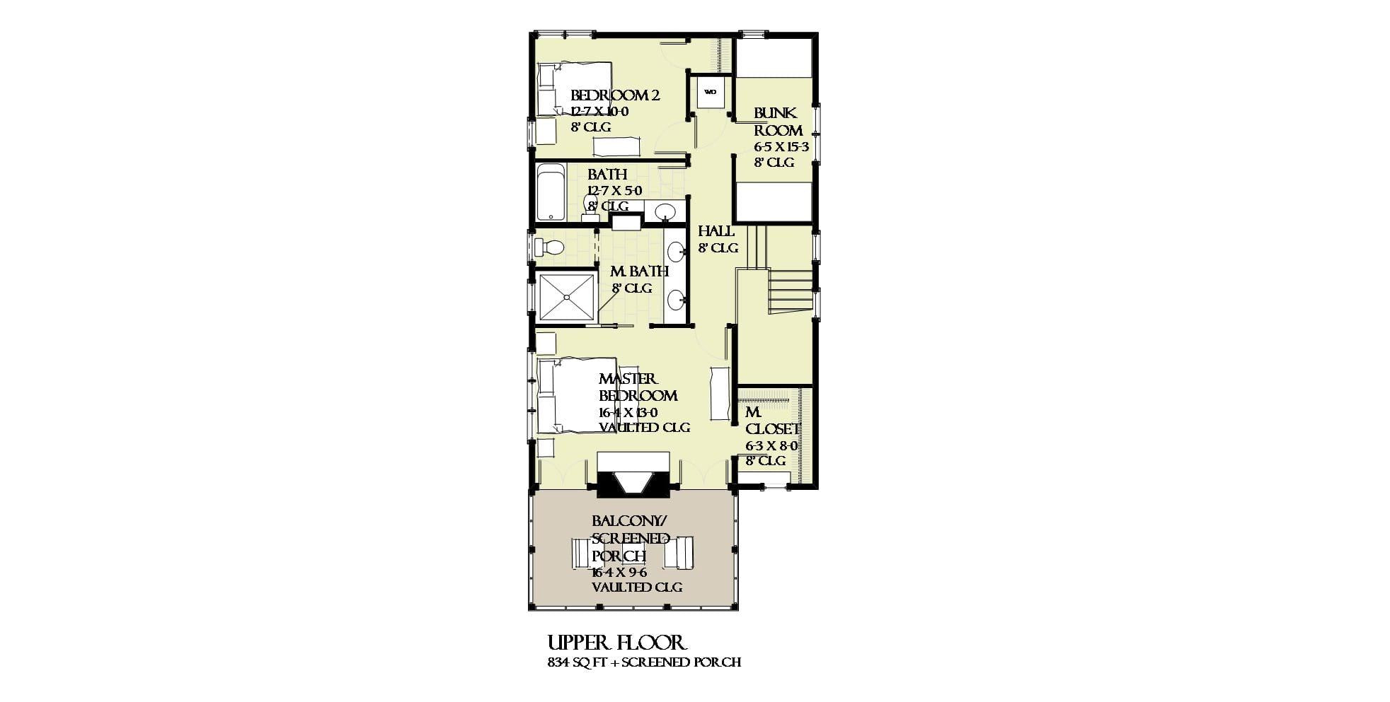 Tidepool - Home Design and Floor Plan - SketchPad House Plans