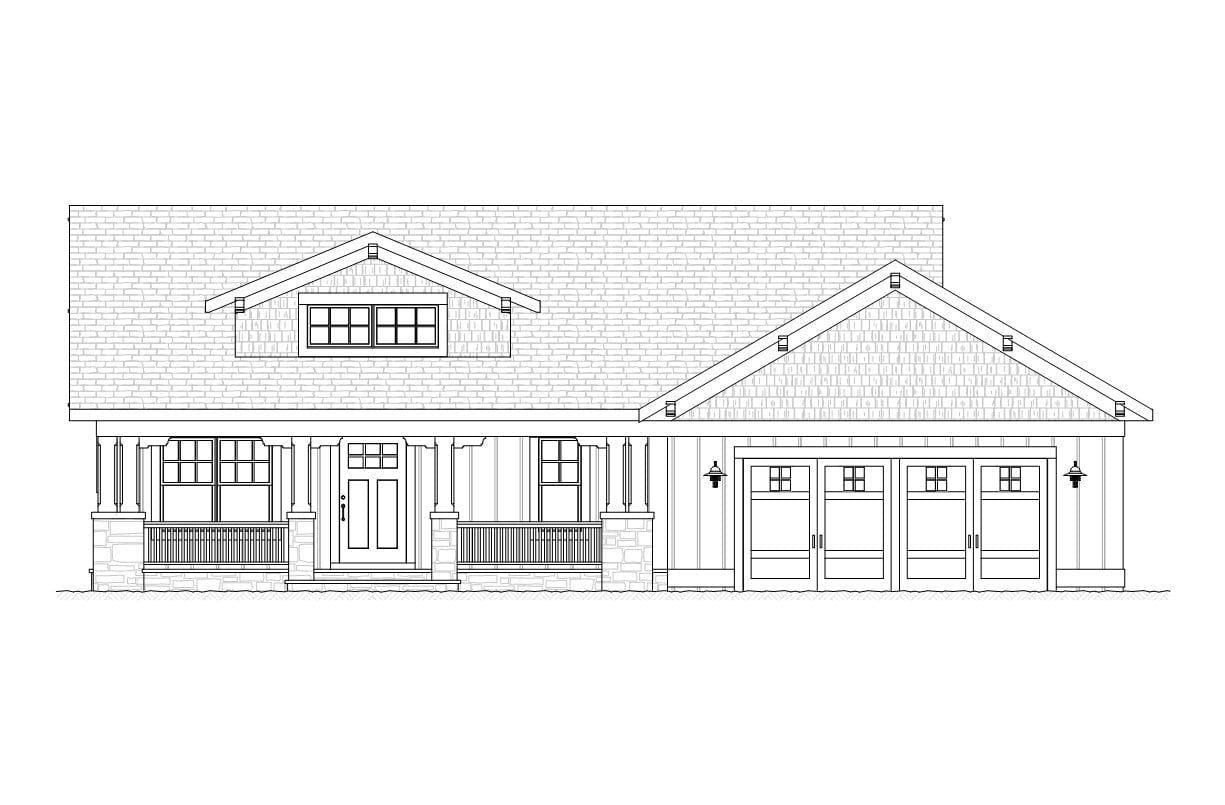 Tuscan - Home Design and Floor Plan - SketchPad House Plans