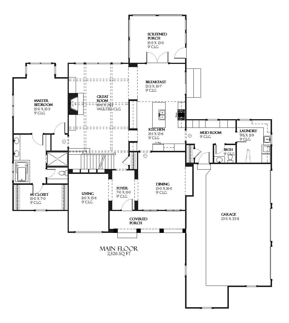 Vinewood - Home Design and Floor Plan - SketchPad House Plans
