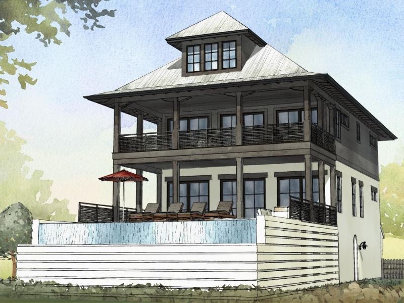 Watersound - Home Design and Floor Plan - SketchPad House Plans