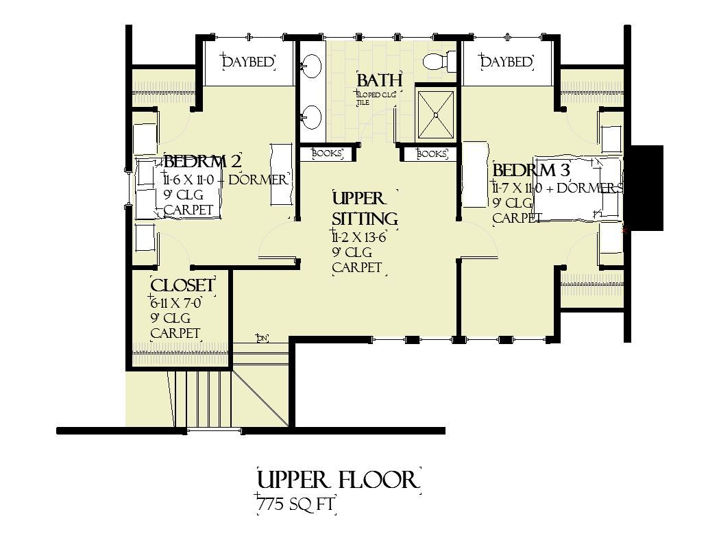 Backwater - Cottage Floor Plan - SketchPad House Plans