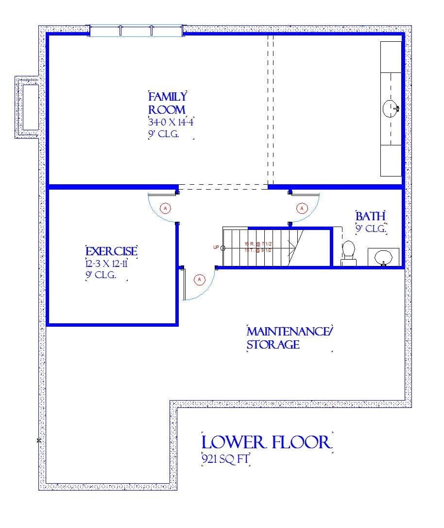 Baxter - European Cottage Floor Plan - SketchPad House Plans