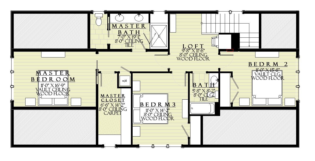 Chestnut - Home Design and Floor Plan - SketchPad House Plans