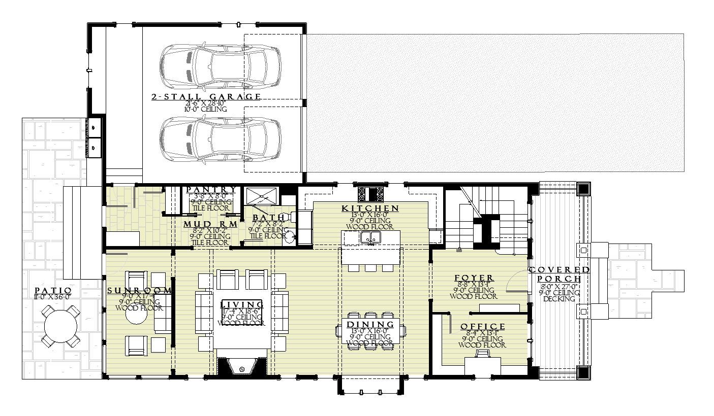 Chestnut - Home Design and Floor Plan - SketchPad House Plans
