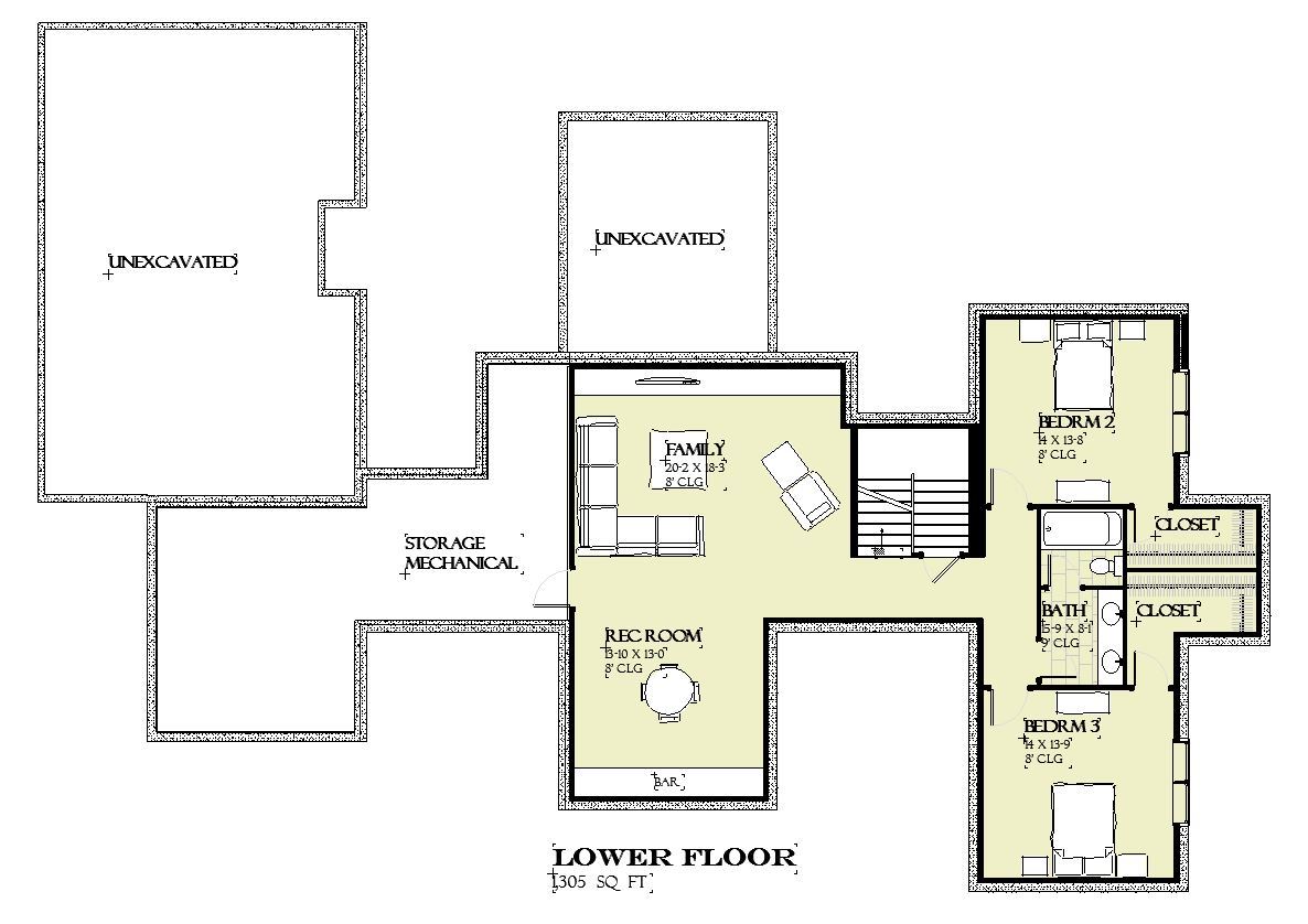 Denali - Home Design and Floor Plan - SketchPad House Plans