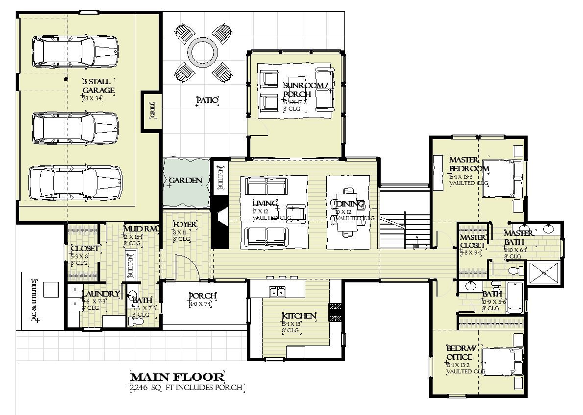 Denali - Home Design and Floor Plan - SketchPad House Plans