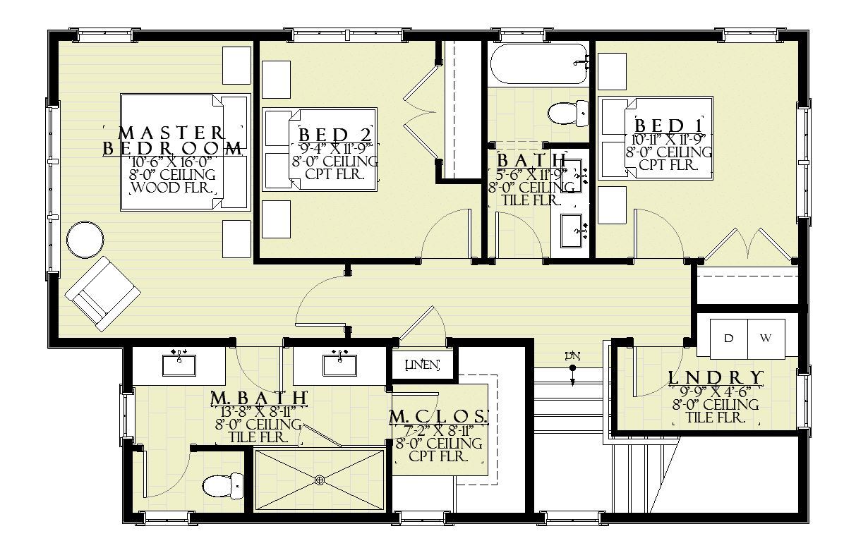 Greenwood - Home Design and Floor Plan - SketchPad House Plans