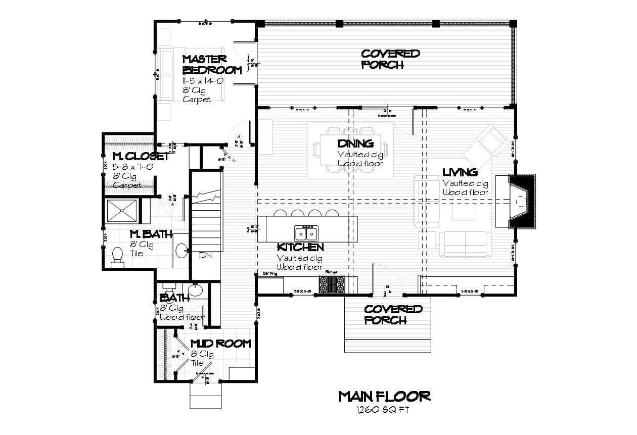 Heron - Home Design and Floor Plan - SketchPad House Plans
