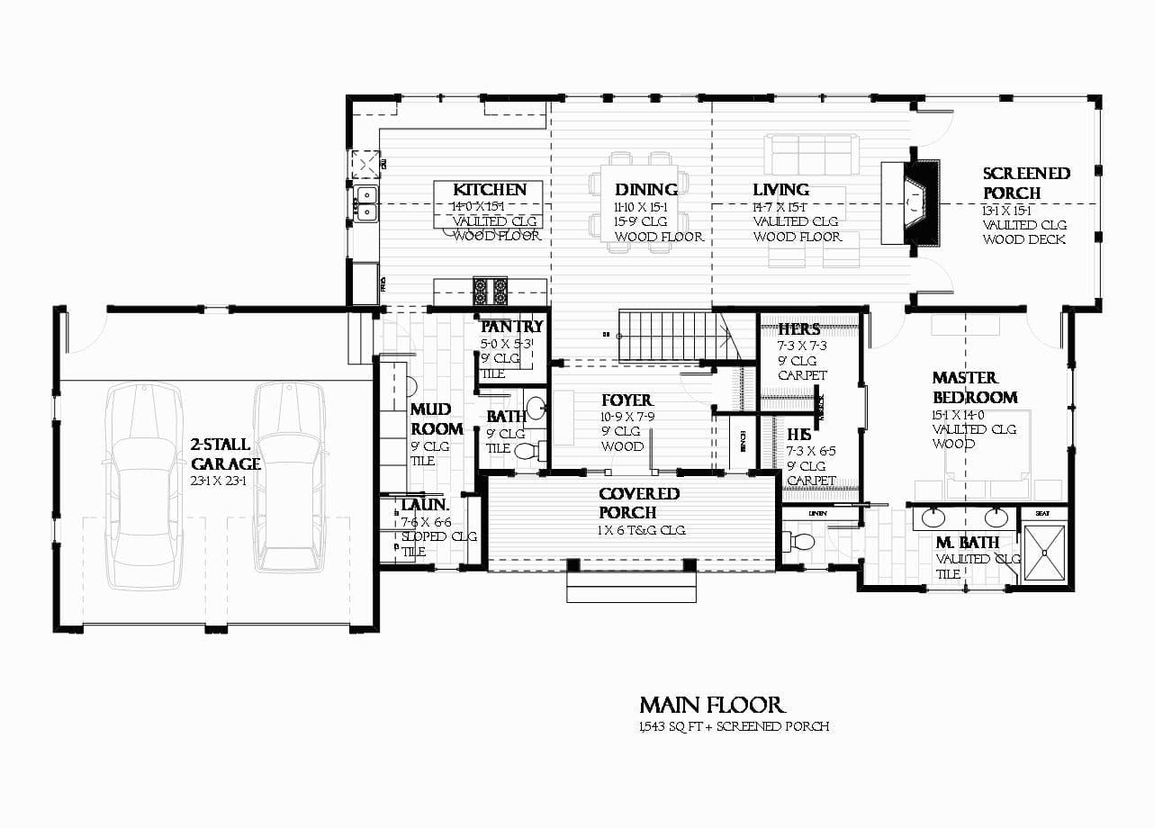 Herring - Home Design and Floor Plan - SketchPad House Plans