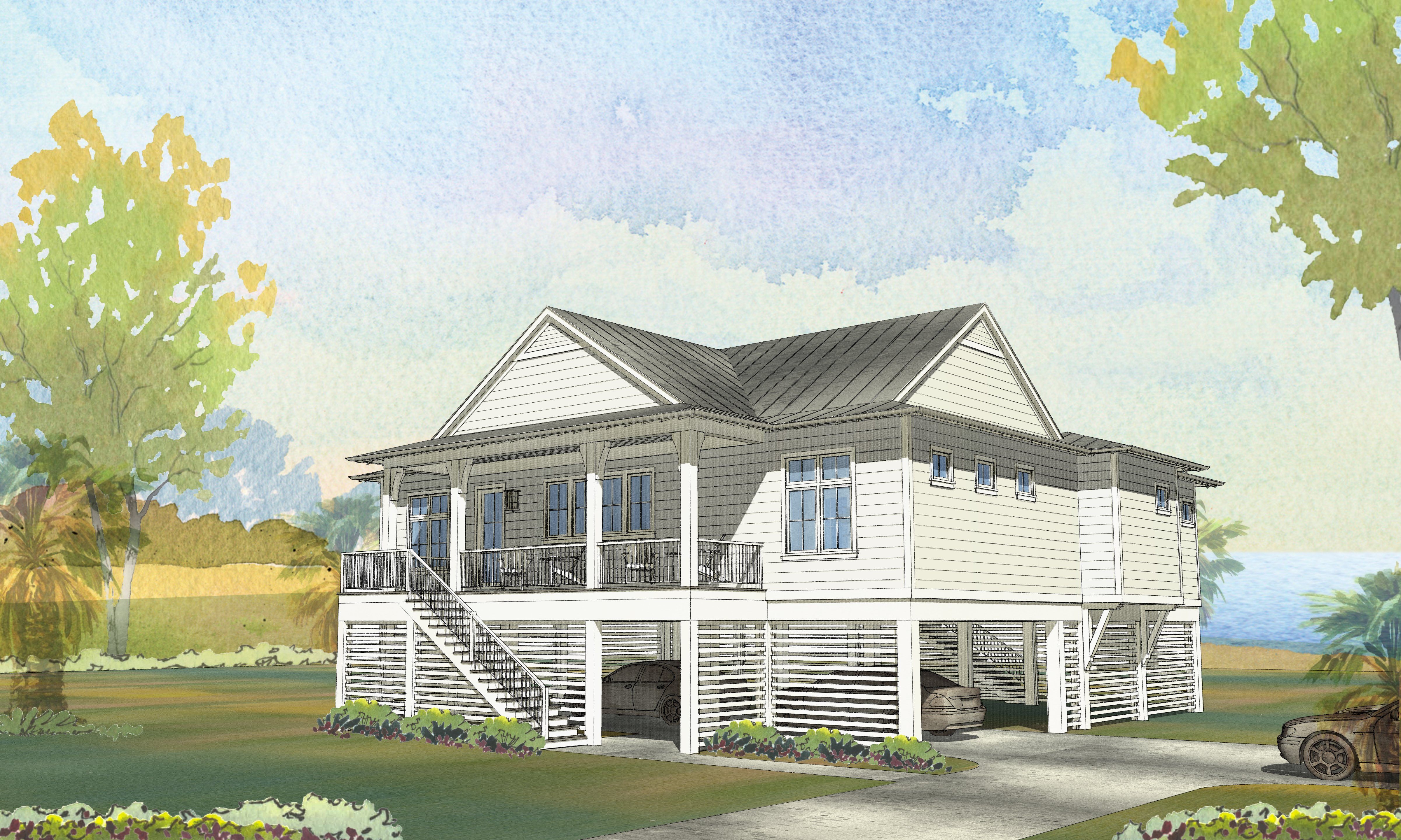 Modern Beach House Floor Plans
