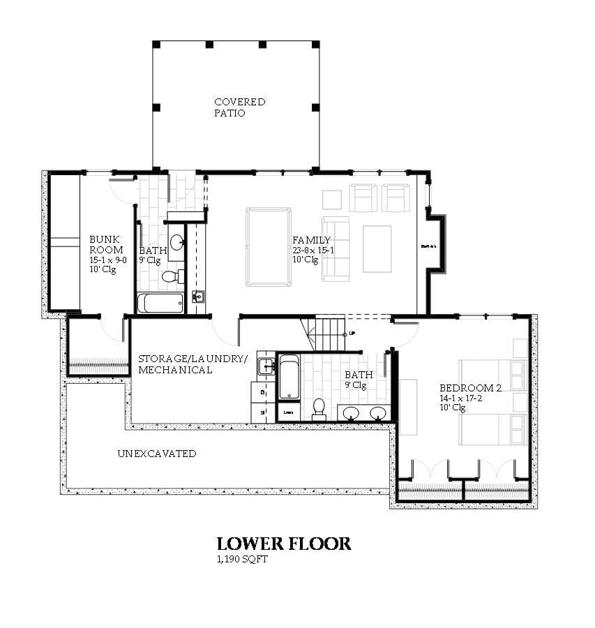 Seagull - Home Design and Floor Plan - SketchPad House Plans