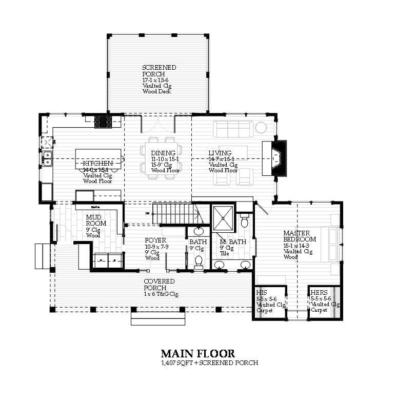 Seagull - Home Design and Floor Plan - SketchPad House Plans